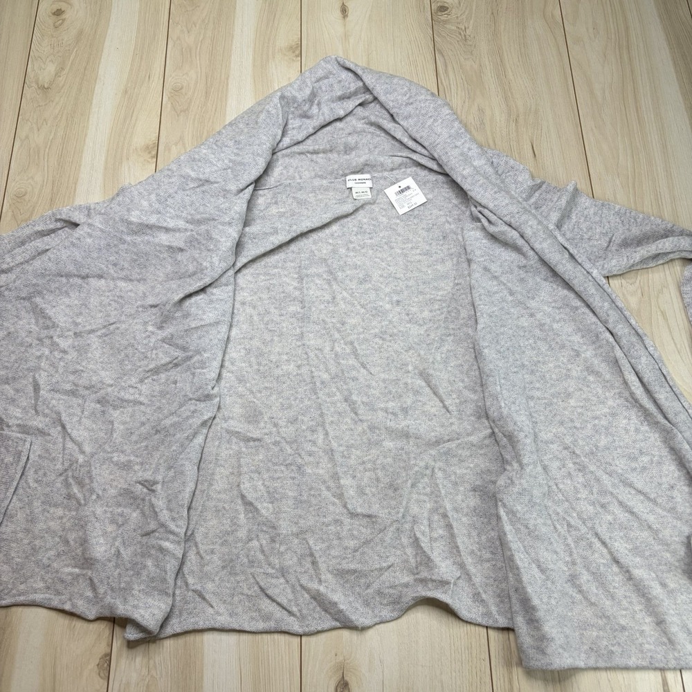 NWT Club Monaco Women's Cristina Cashmere Open-Front Cardigan Sweater Gray M/L - Picture 8 of 13